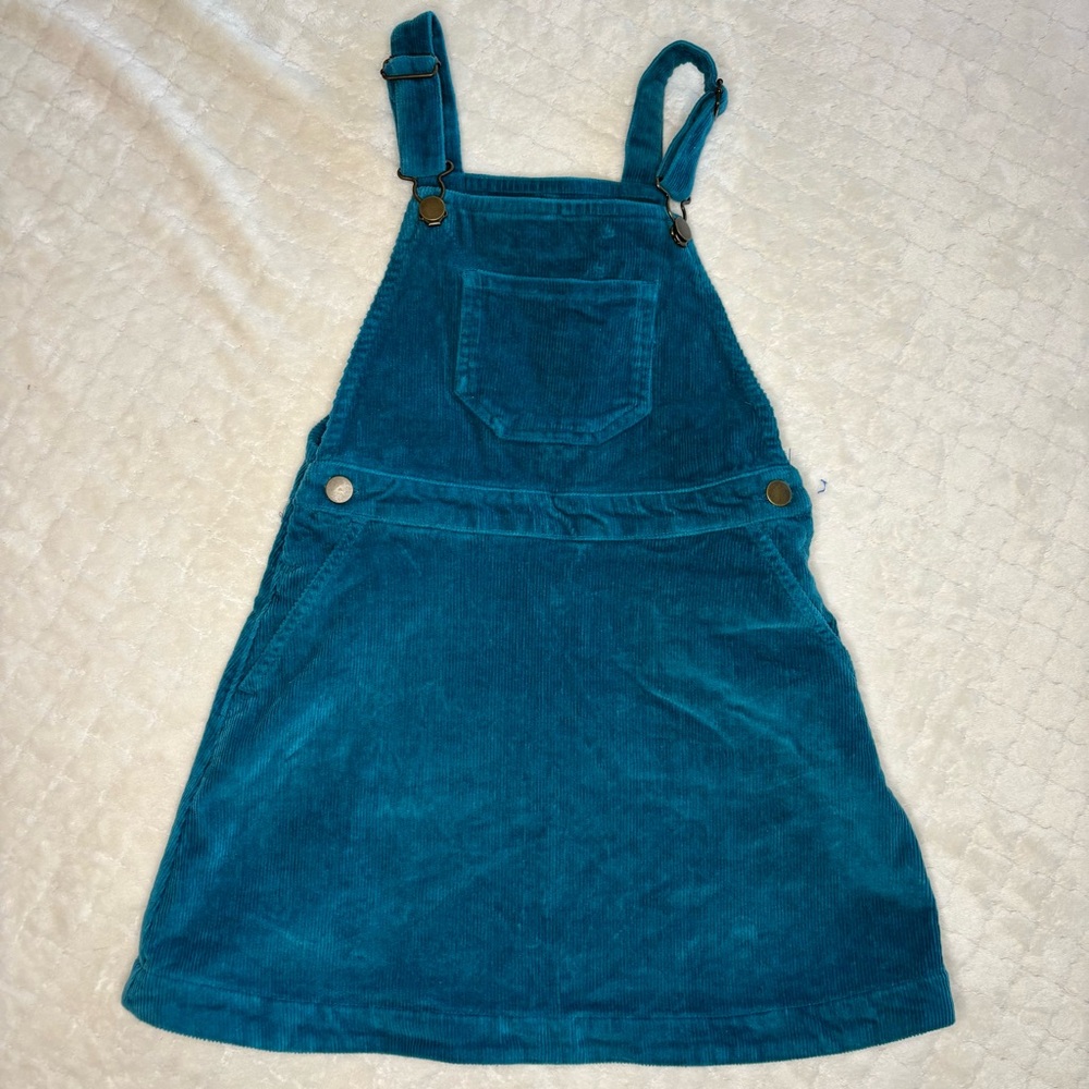 Hanna Teal Corduroy‎ Teal Pocket Jumper Size 120/6-7 VGUC